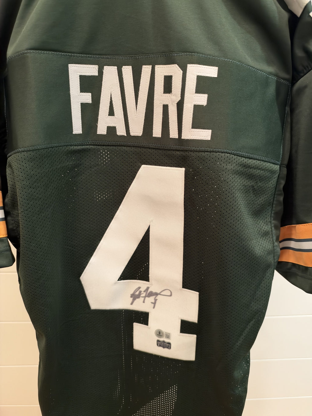 Brett Favre Signed Green Bay Packers Green Custom Jersey Beckett Radtke
