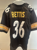 Jerome Bettis Signed Steelers Black Custom Jersey #36 XL Beckett Witnessed