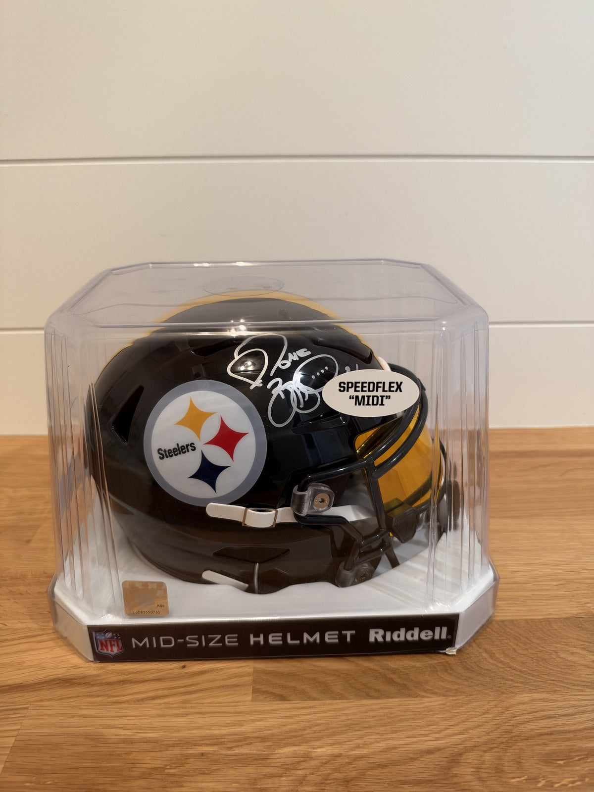 Jerome Bettis Signed Steelers SpeedFlex MIDI Helmet Gold Visor Beckett
