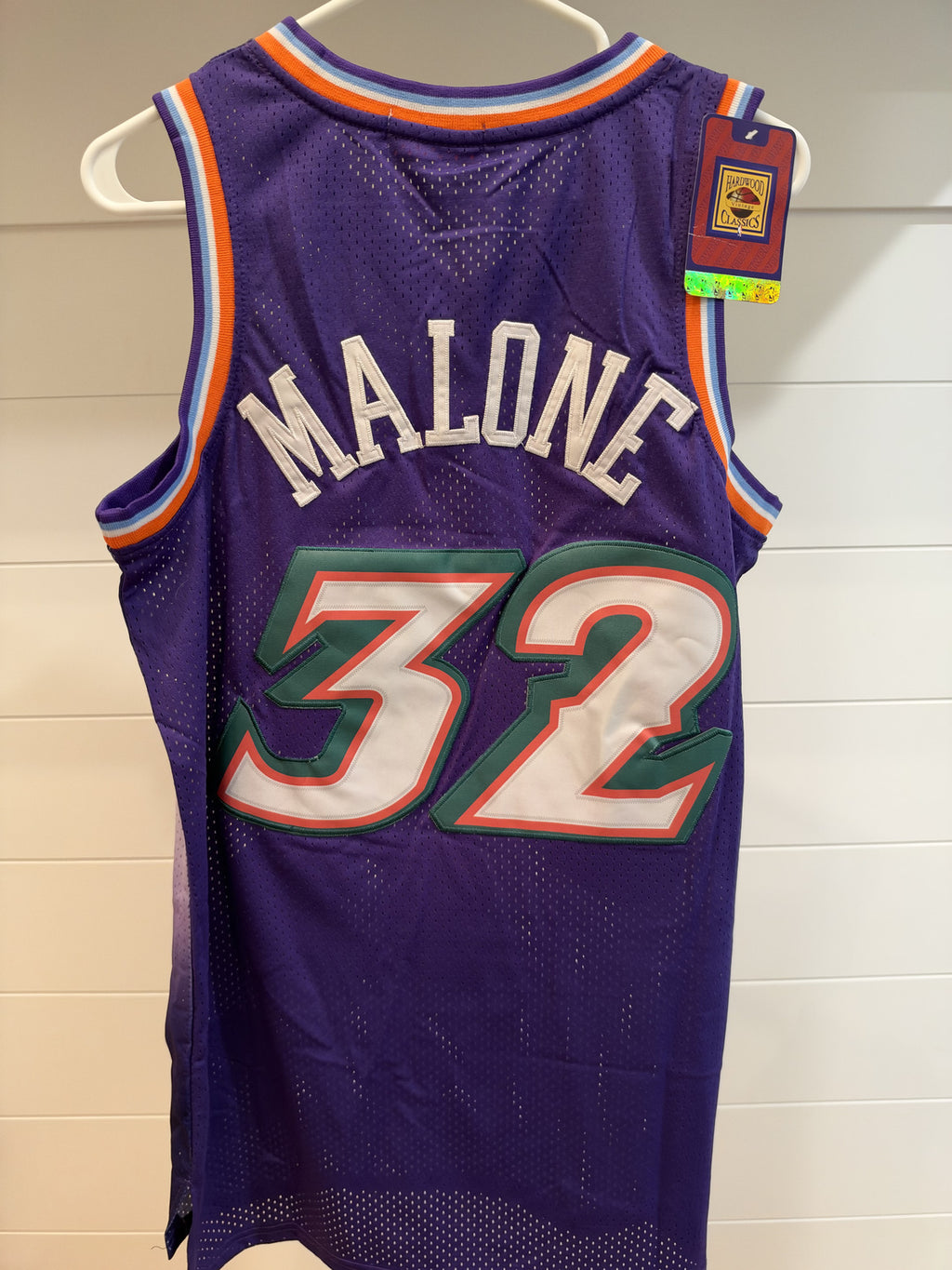 Karl Malone Utah Jazz #32 Purple Mountain Throwback Jersey Tagged 44 (S)