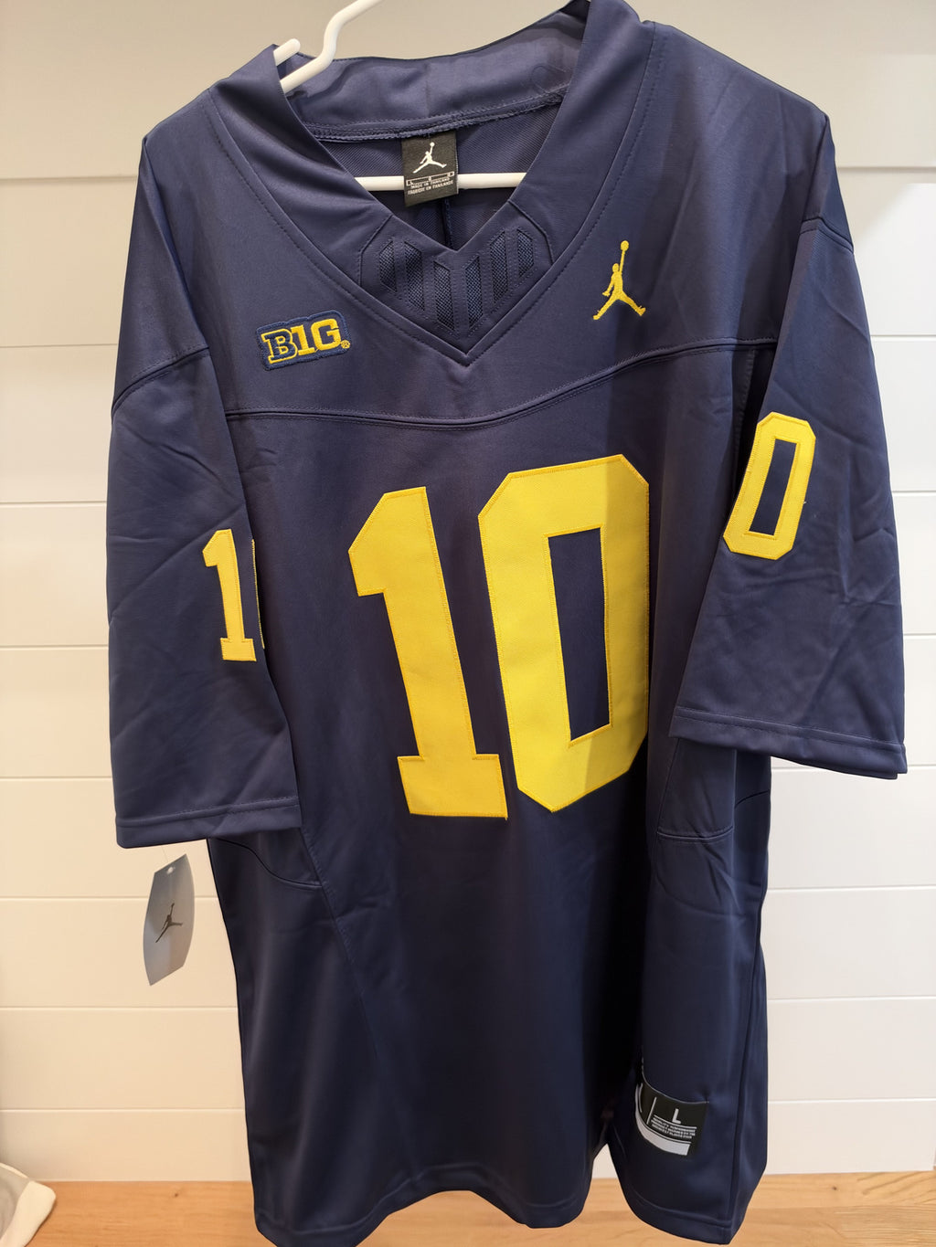 Tom Brady Michigan Wolverines #10 Navy Stitched Jersey Large With Tags