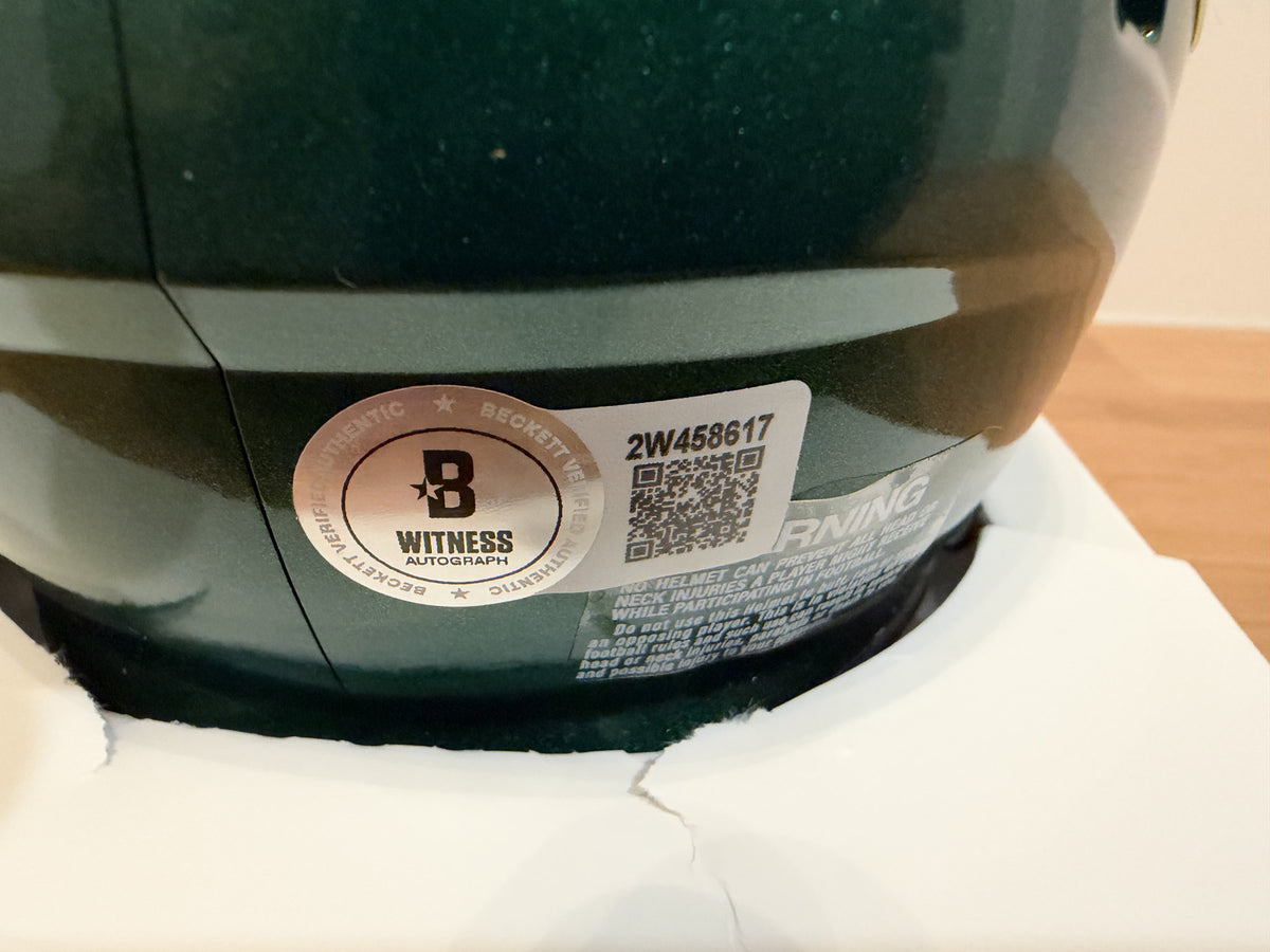 Dillon Gabriel Signed Oregon Ducks Green Speed Mini Helmet Visor Beckett