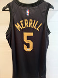 Sam Merrill Signed Cavaliers Jordan Swingman Jersey Black L 48 JSA