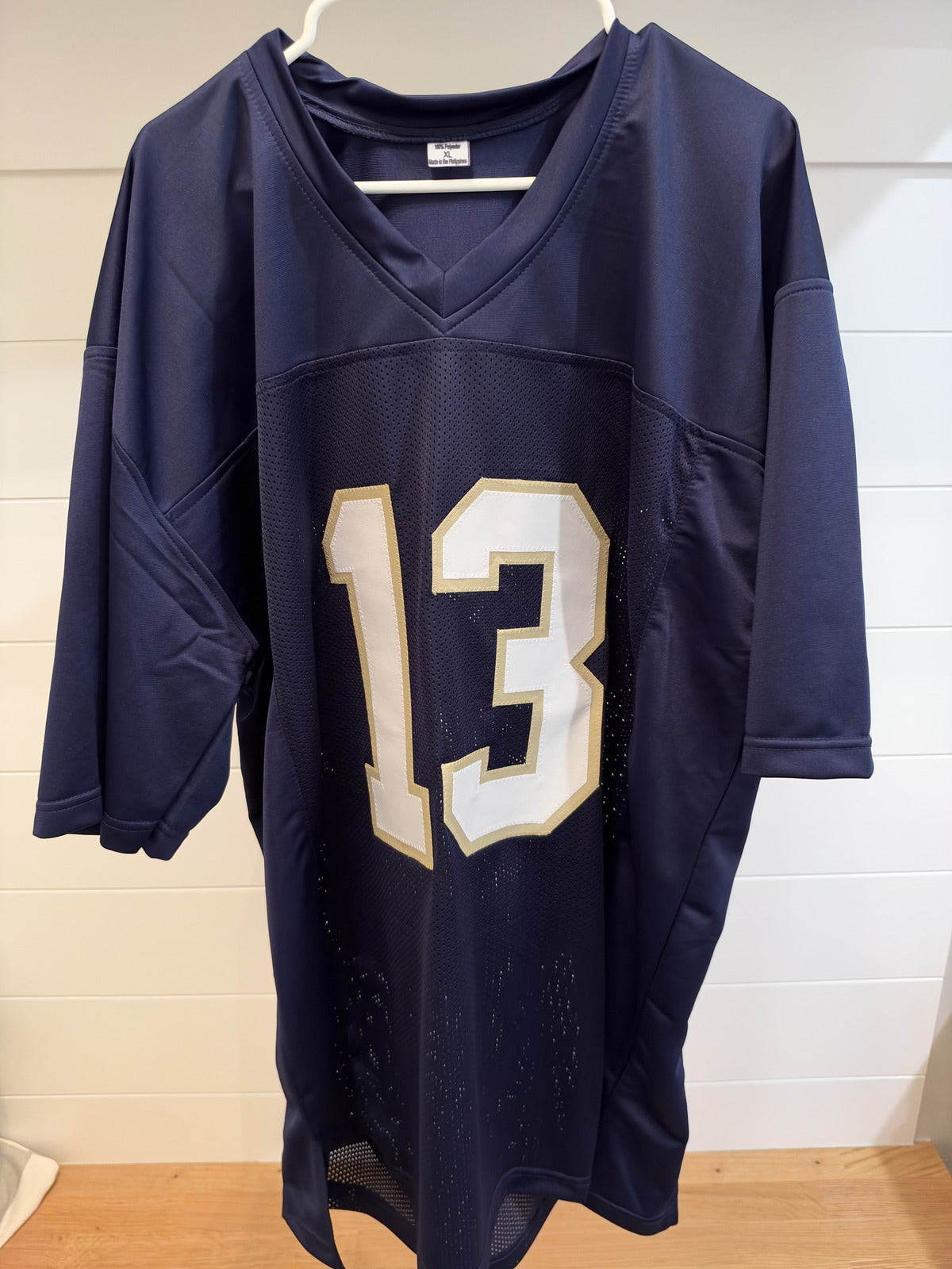 Riley Leonard Signed Notre Dame #13 Navy Custom Jersey JSA Witnessed