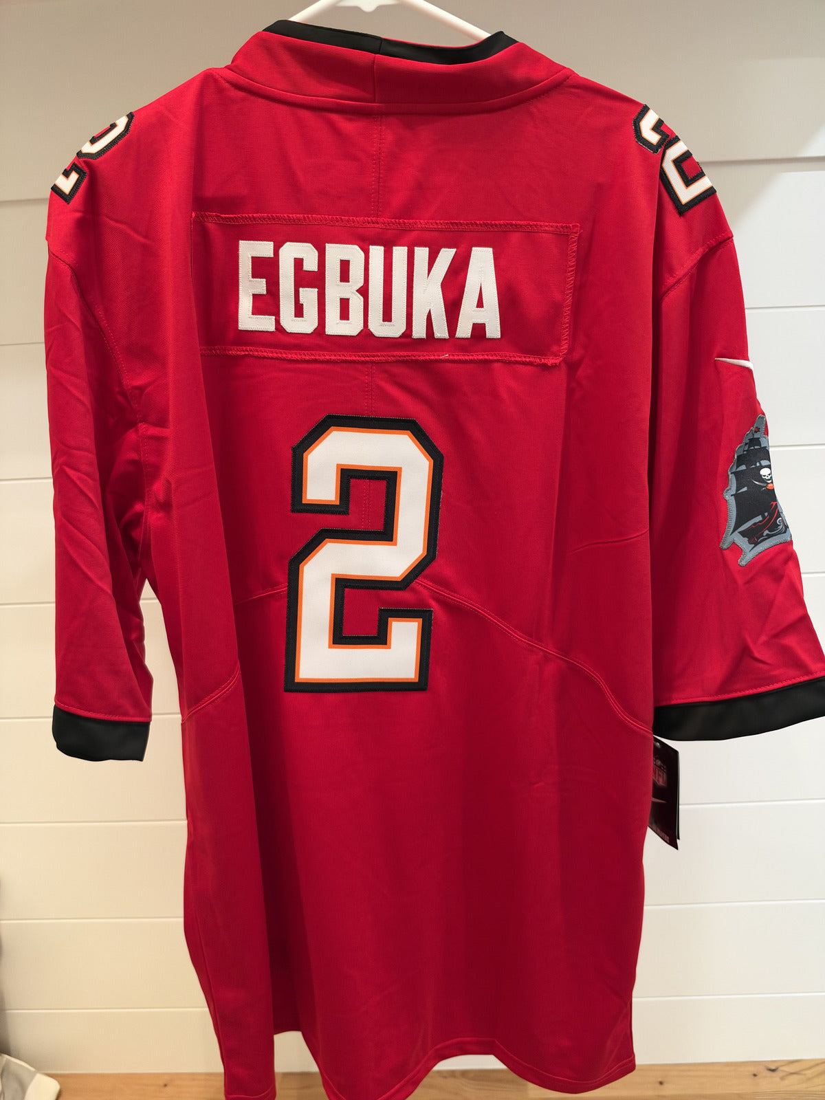 Emeka Egbuka Tampa Bay Buccaneers #2 Red Stitched Jersey XL With Tags