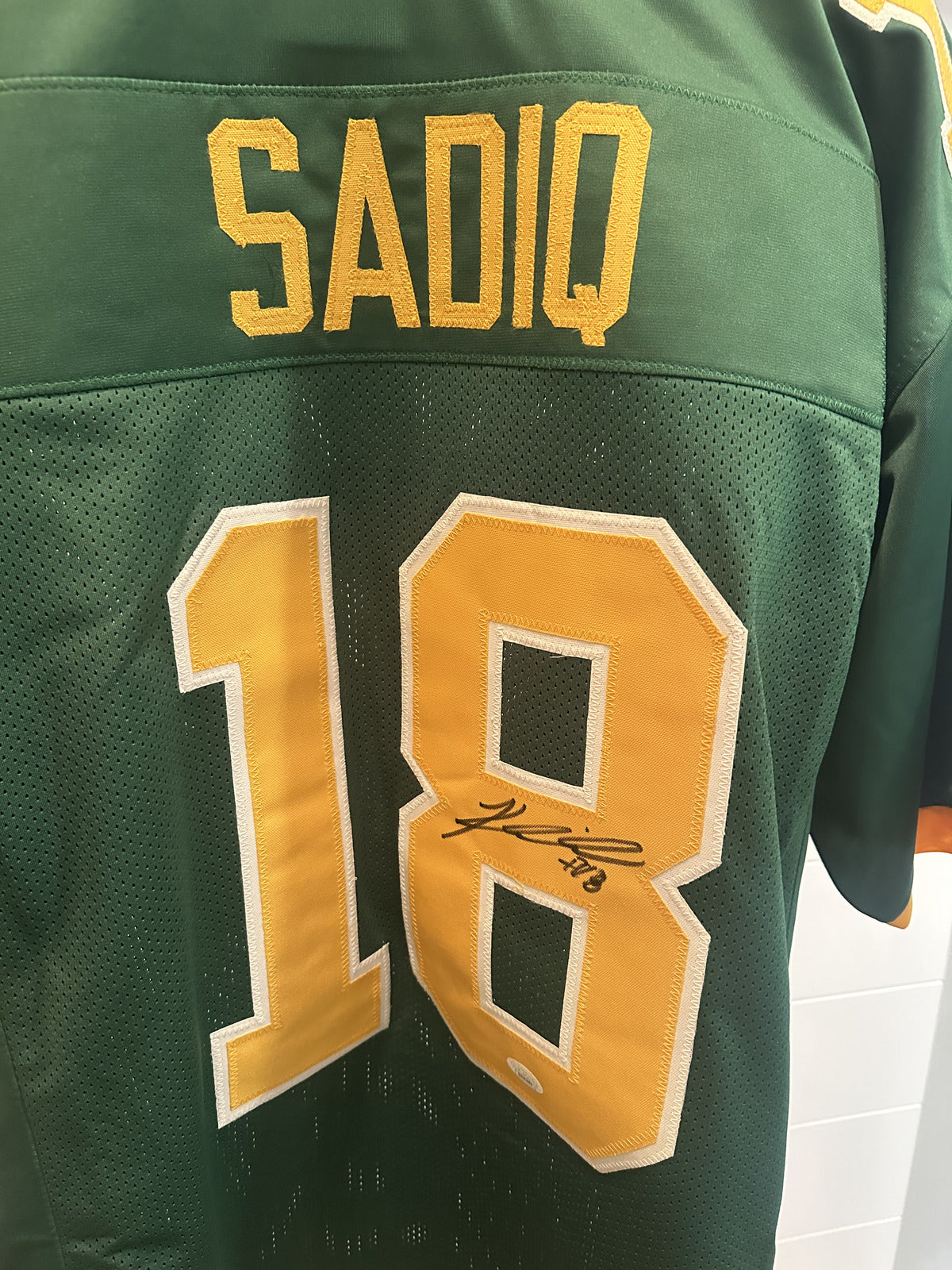 Kenyon Sadiq Signed Oregon Ducks Green Custom Jersey #18 XL JSA COA