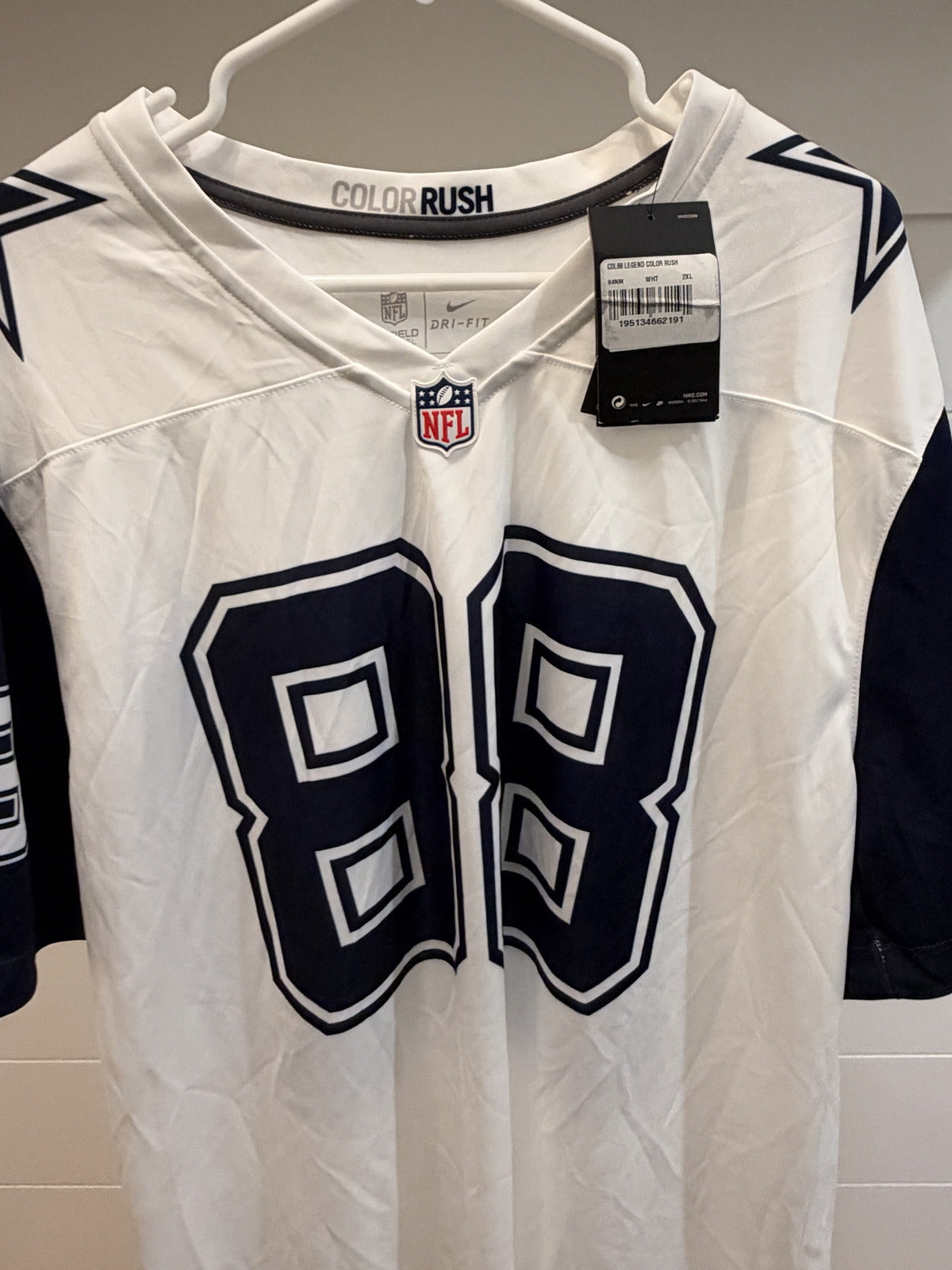 CeeDee Lamb Dallas Cowboys #88 Nike Legend Color Rush Jersey White 2XL NWT