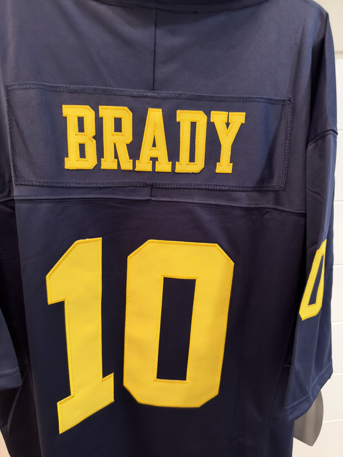 Tom Brady Michigan Wolverines #10 Navy Stitched Jersey Large With Tags