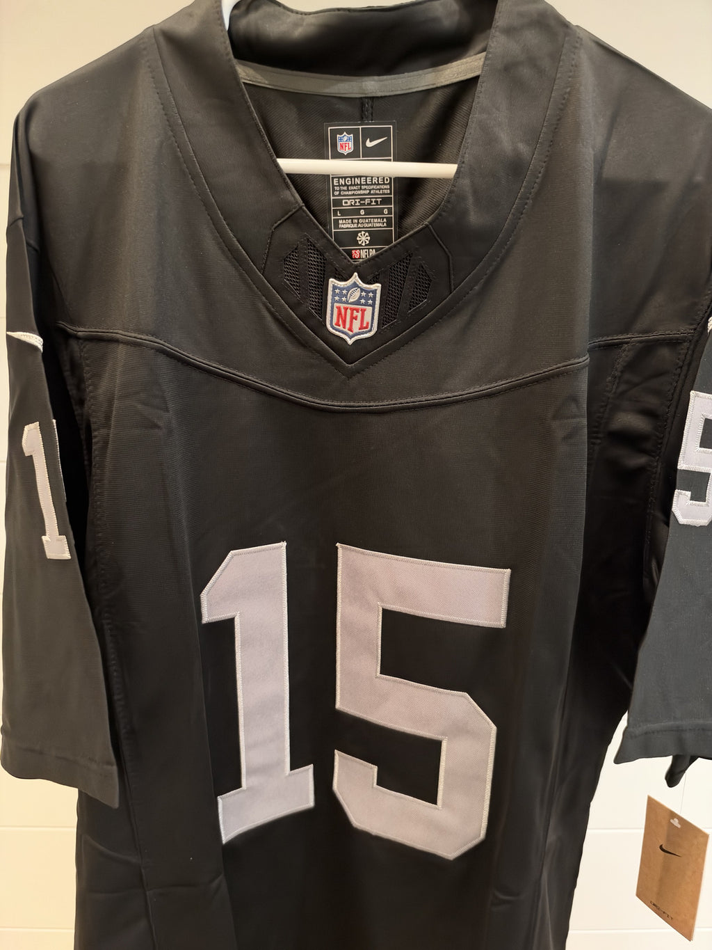 Fernando Mendoza Raiders #15 Black Stitched Jersey Large With Tags