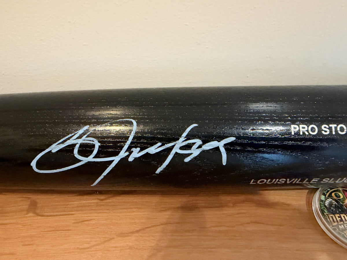 Bo Jackson Signed Louisville Slugger Black Pro Stock Bat JSA Witnessed With Case