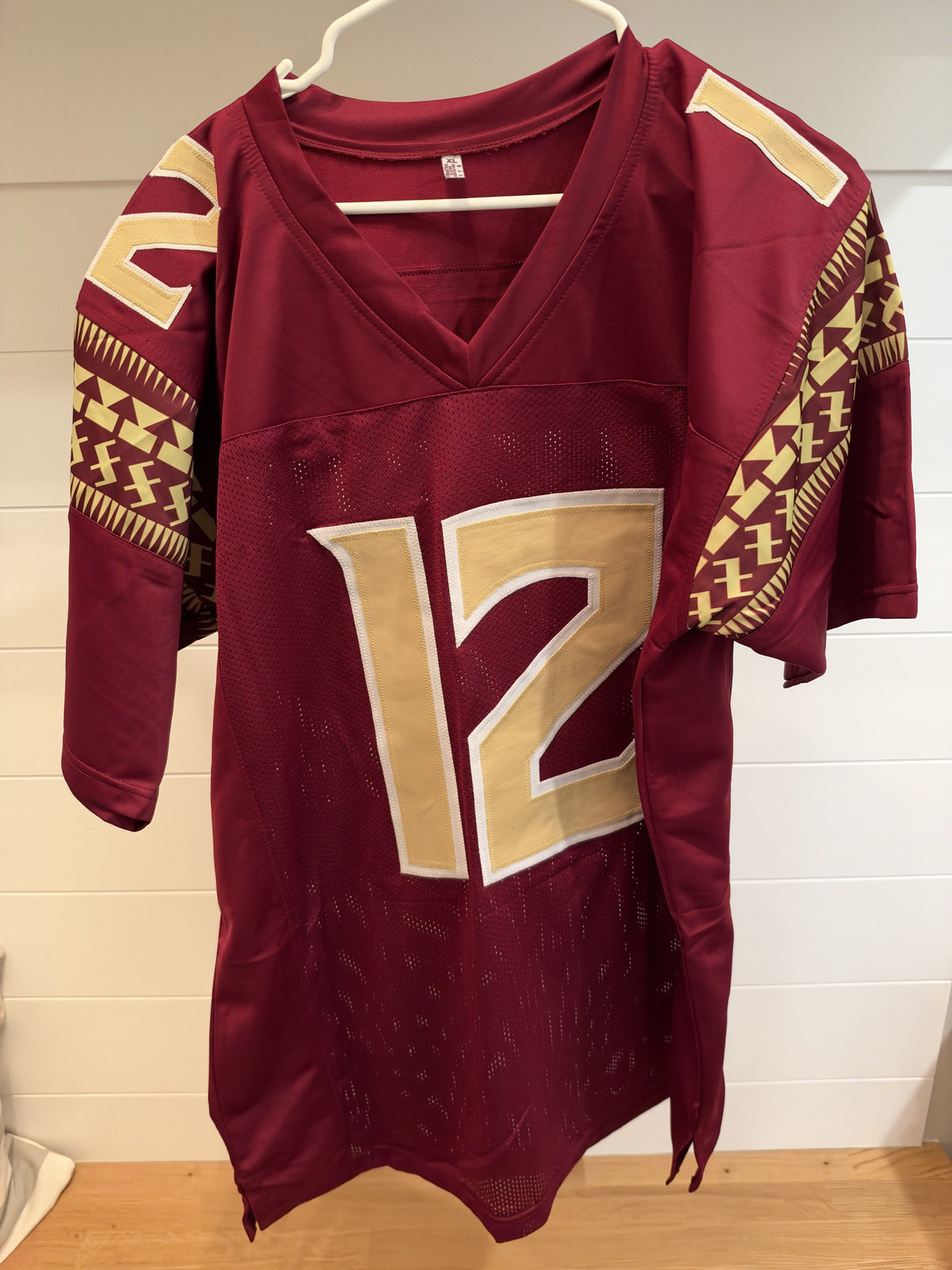 Deondre Francois Signed FSU Florida State #12 Garnet Custom Jersey XL JSA COA