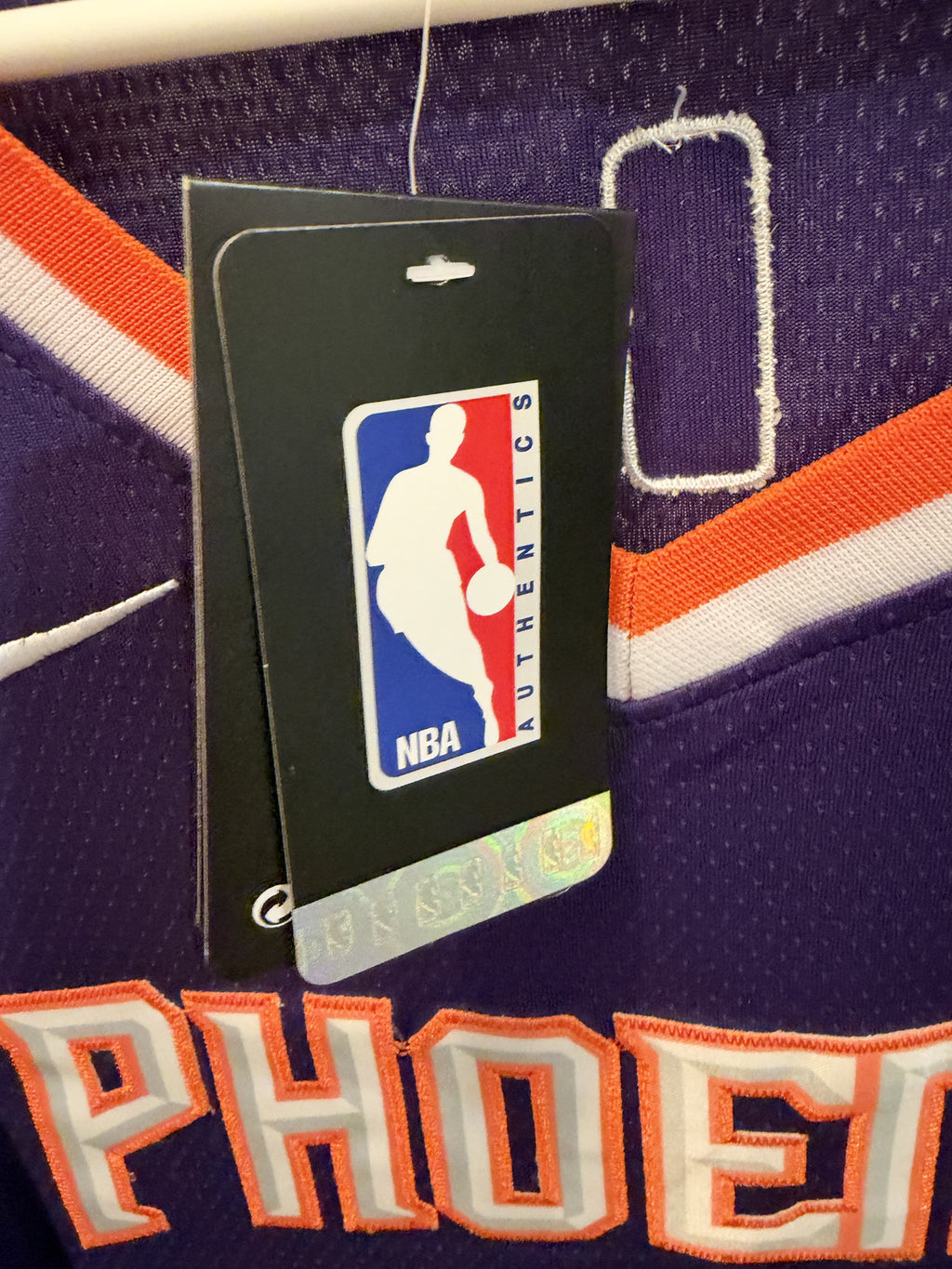 Kevin Durant Phoenix Suns #35 Purple Basketball Jersey Size 52 Unsigned