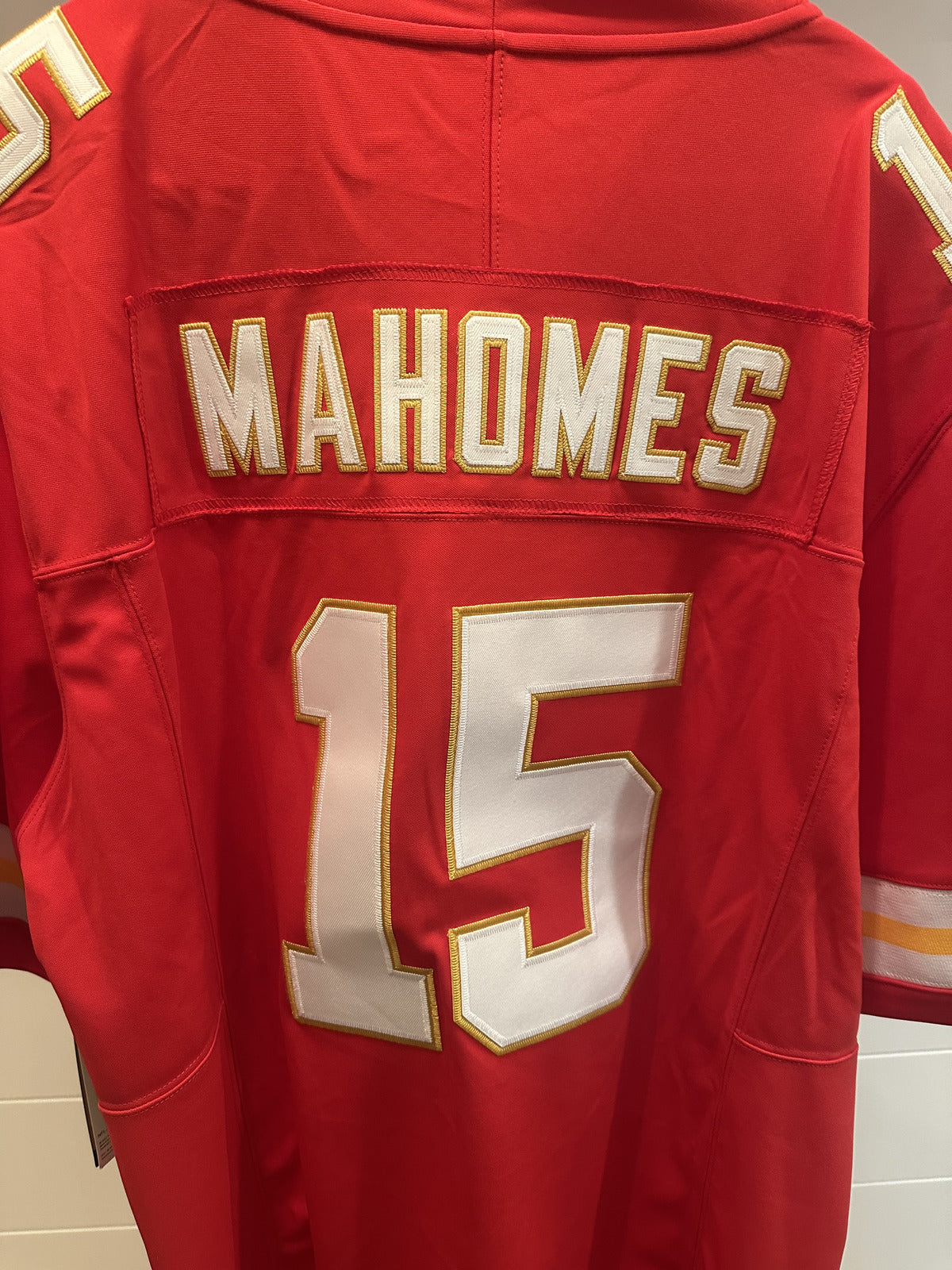 Patrick Mahomes Kansas City Chiefs #15 Red Stitched Jersey – XL – Unsigned