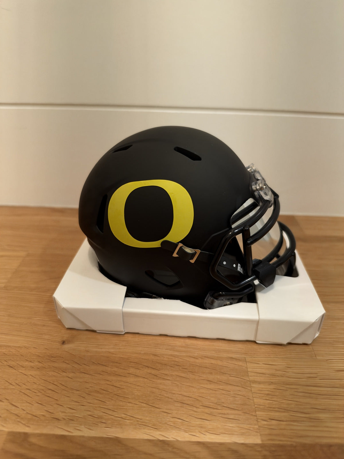 Kenyon Sadiq Signed Oregon Ducks Mini Helmet Black Chrome Visor JSA COA