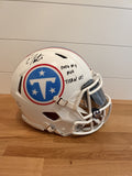 Carnell Tate Signed Titans Authentic Riddell Speed Helmet 8/10  Inscribed
