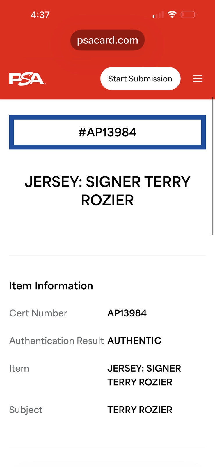 Terry Rozier III Signed Miami Heat Nike Jersey – PSA/DNA Authentic AP13984
