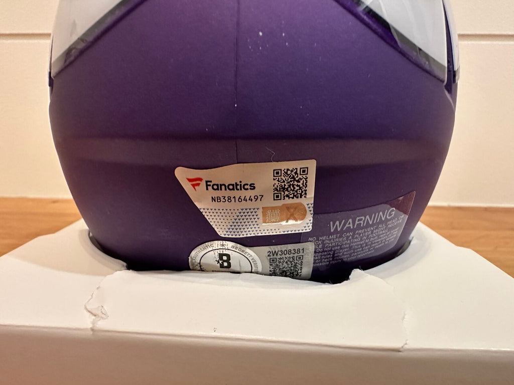 Sam Darnold & Aaron Jones Dual Signed Minnesota Vikings Riddell Mini Helmet –