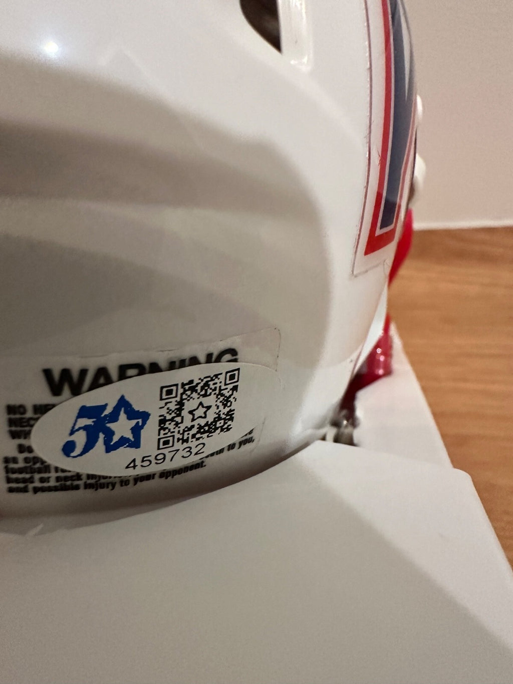 Warren Moon Signed Houston Oilers Riddell Mini Helmet JSA Certified HOF 06