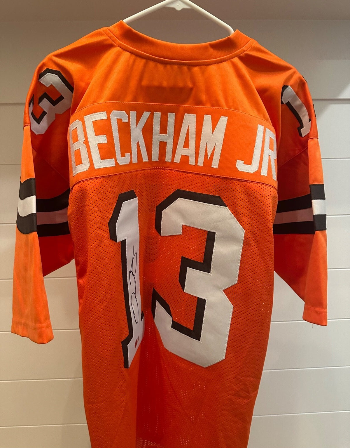 Odell Beckham Jr. Signed Browns #13 Orange Jersey – Beckett Witnessed