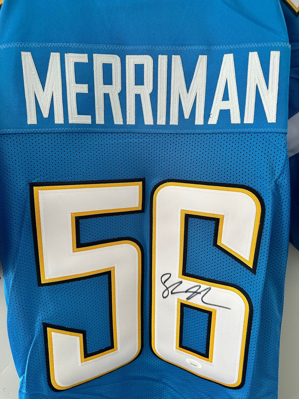 Shawne Merriman Signed Chargers Jersey #56 – JSA Witness Authenticated