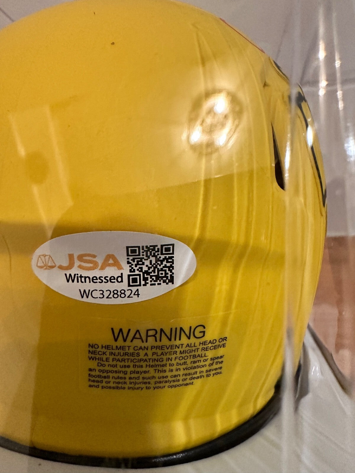Larry Johnson Signed Kansas City Chiefs Rave Mini Helmet – JSA Witness COA