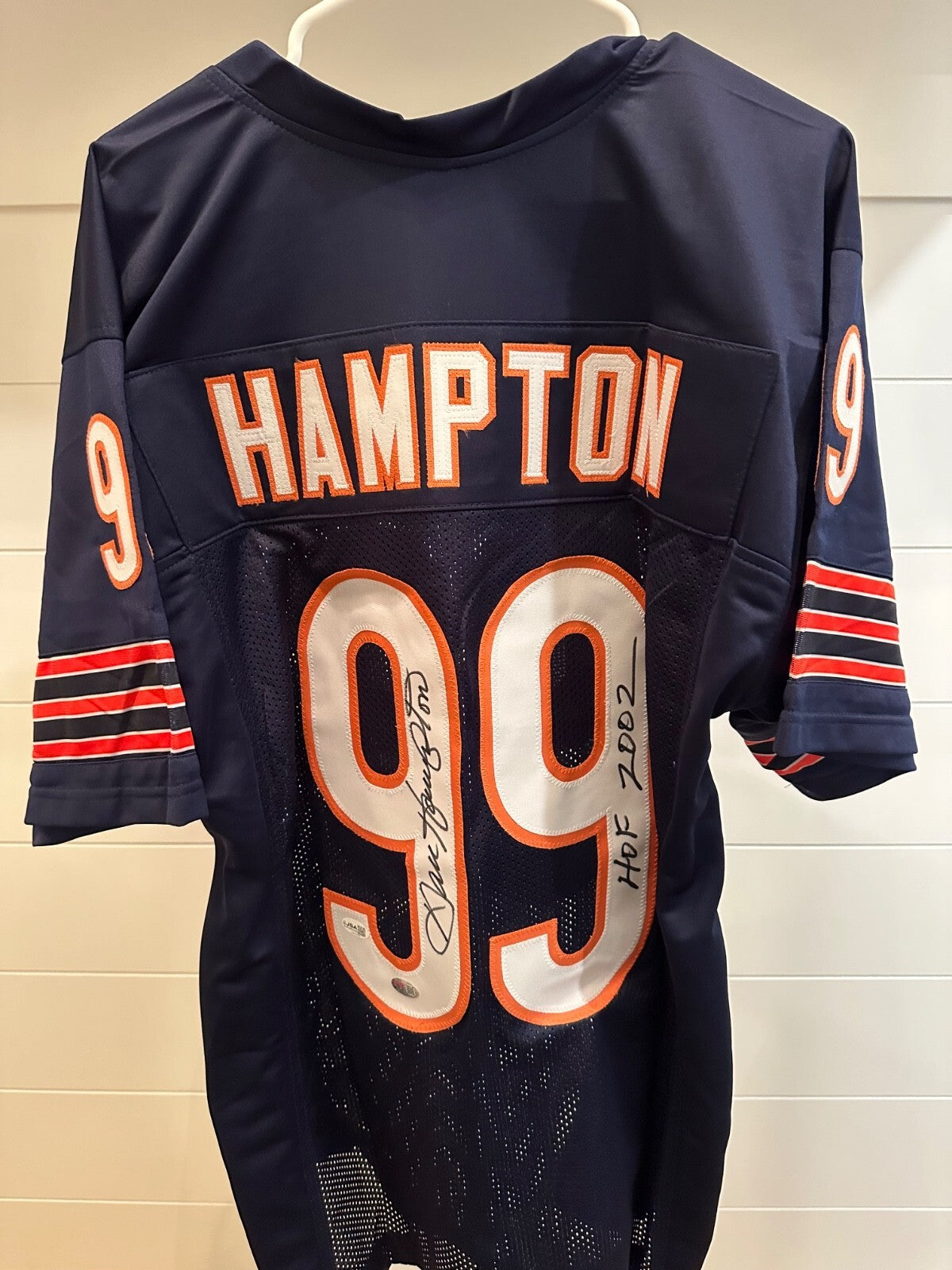 Dan Hampton Signed Chicago Bears #99 Jersey – HOF 2002 – JSA & PIA
