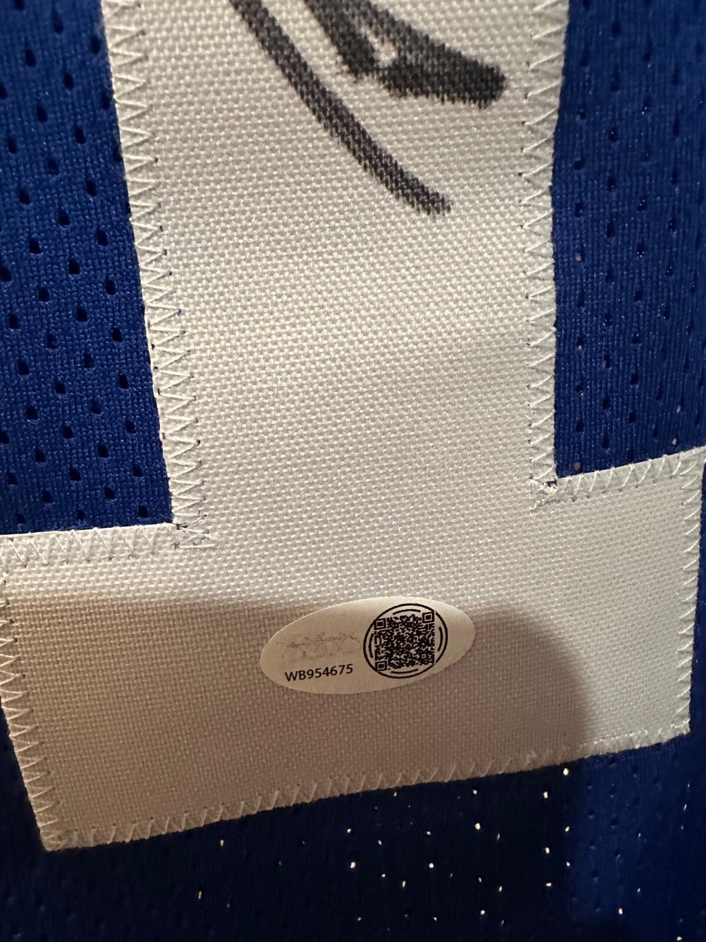 Riley Leonard Signed Colts #15 Blue Jersey – JSA Authenticated