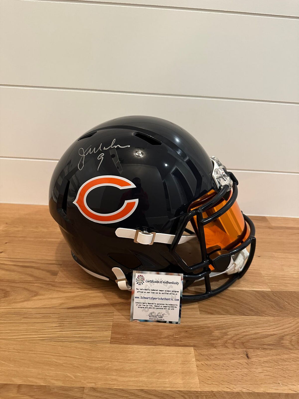 Jim McMahon Signed Chicago Bears Full-Size Riddell Speed Replica Helmet –