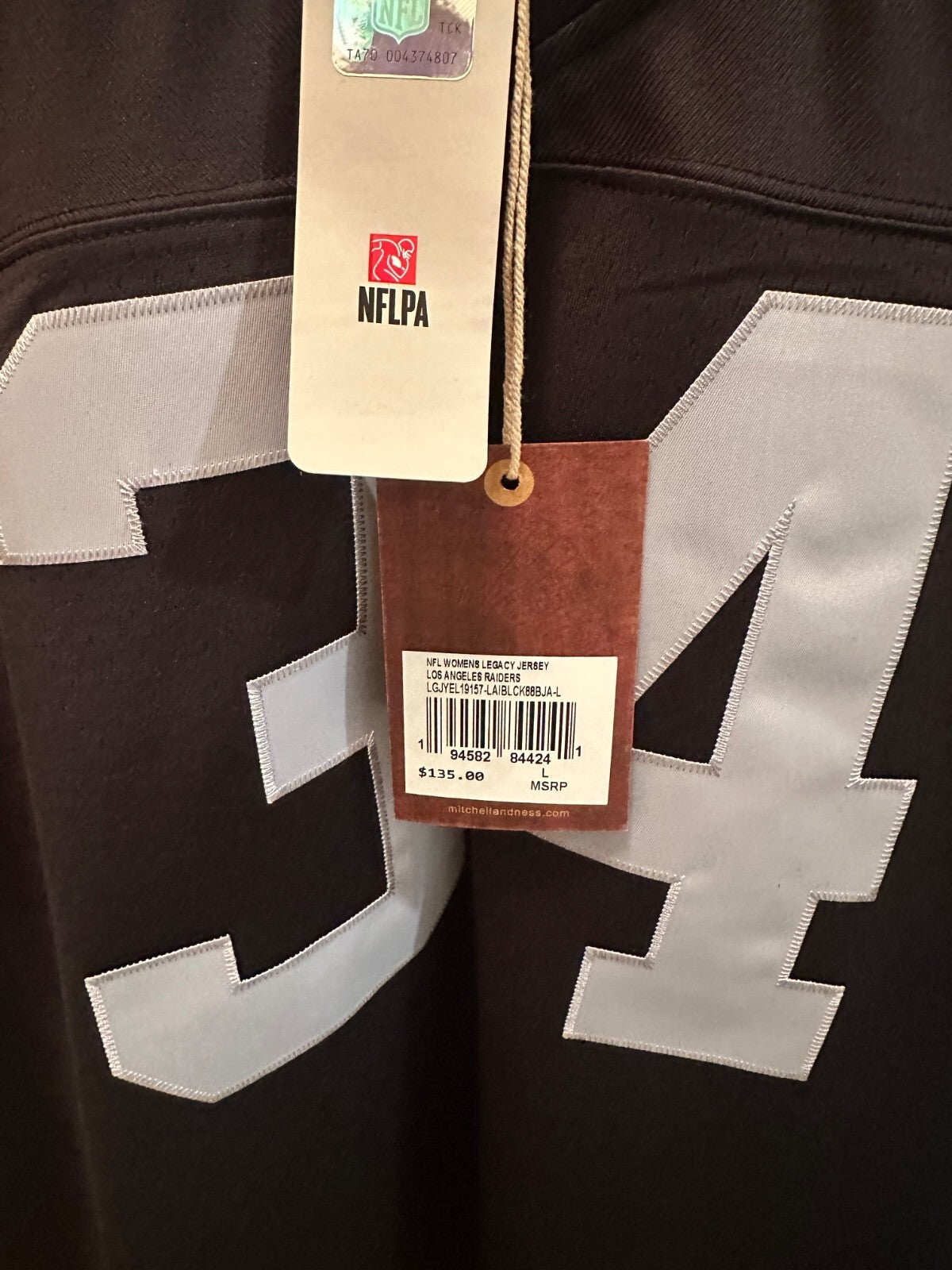 Bo Jackson Las Vegas Raiders Mitchell & Ness Women’s Jersey – New With Tags