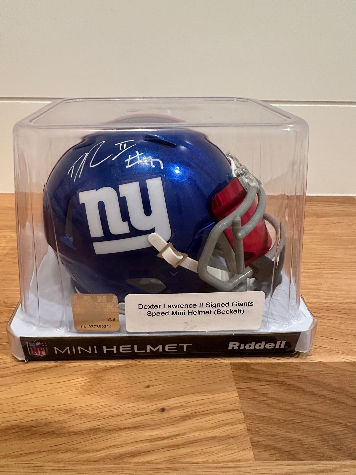 Dexter Lawrence II Signed New York Giants Riddell Speed Mini Helmet – Beckett
