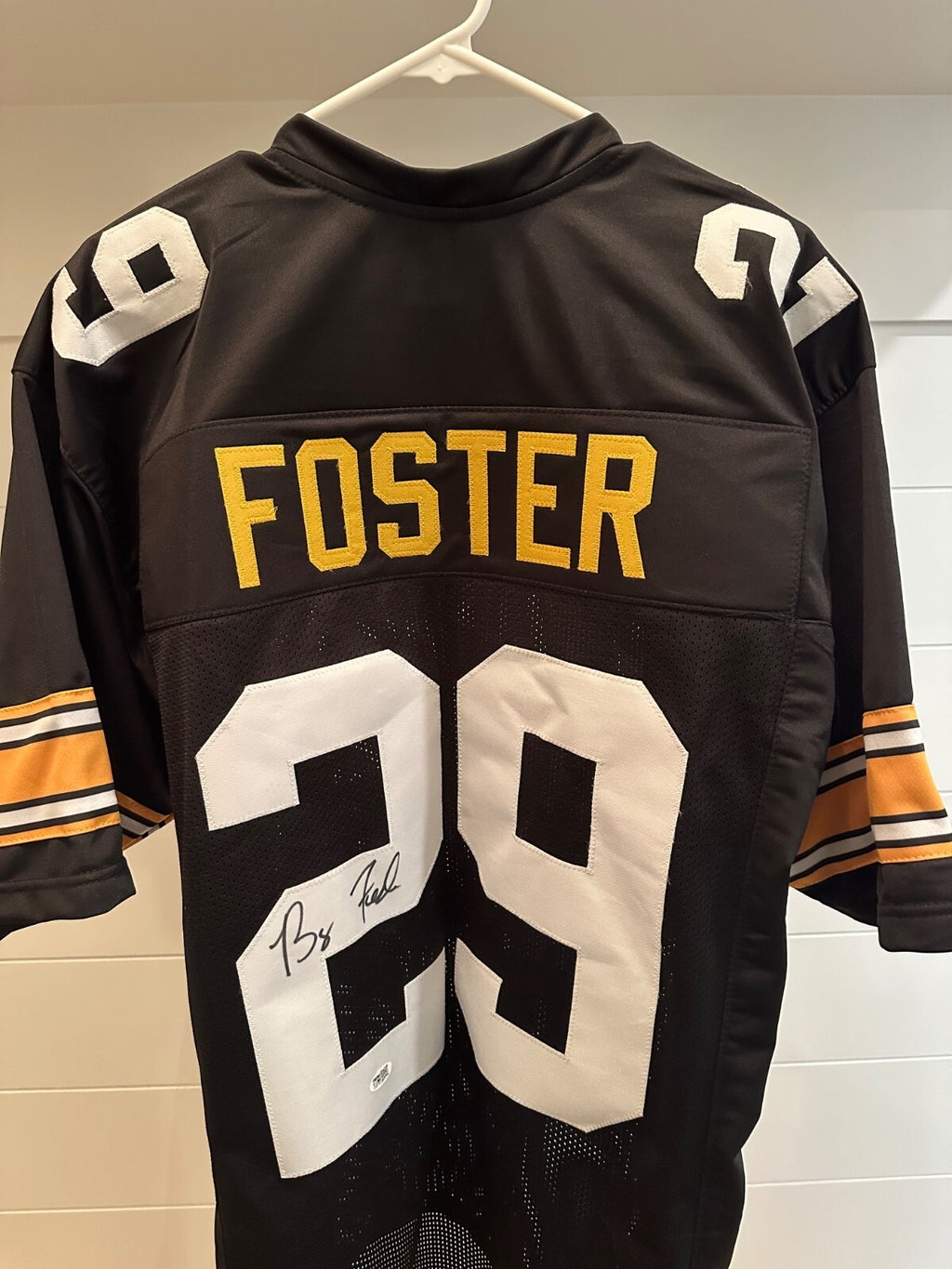 Barry Foster Signed Pittsburgh Steelers #29 Jersey – Prime Time COA