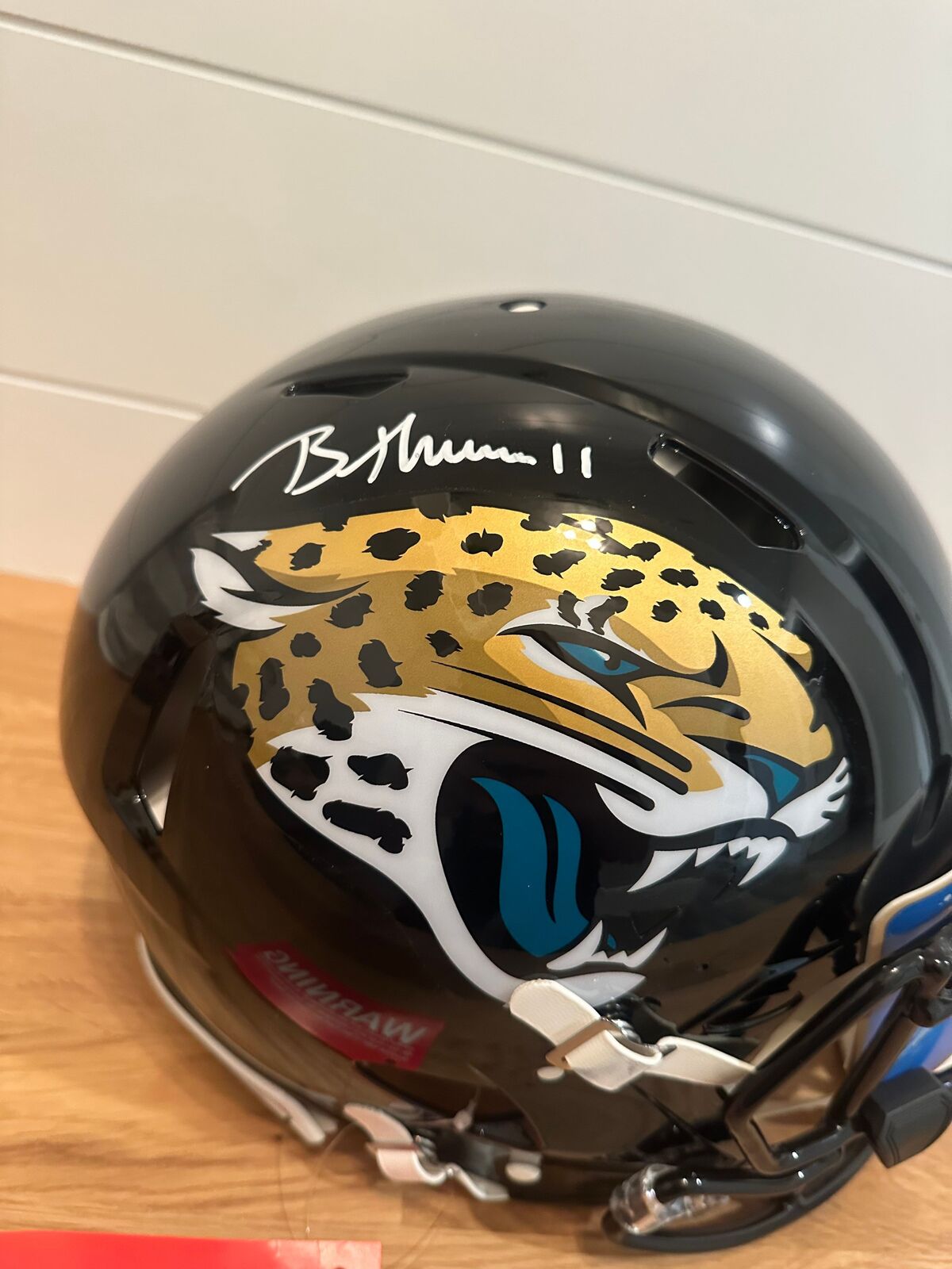Brian Thomas Jr. Signed Jacksonville Jaguars Riddell Authentic FullSize Helmet