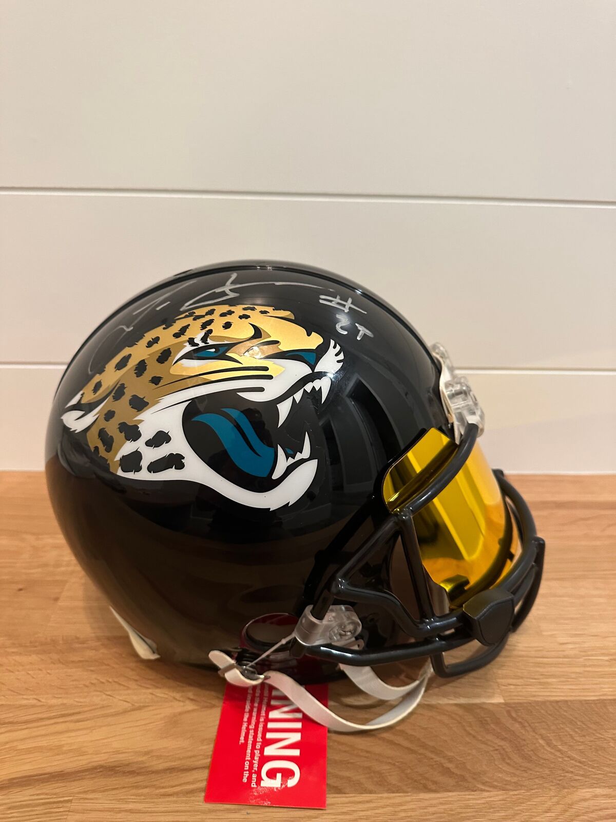Leonard Fournette Signed Jacksonville Jaguars Full Size Authentic Pro Helmet
