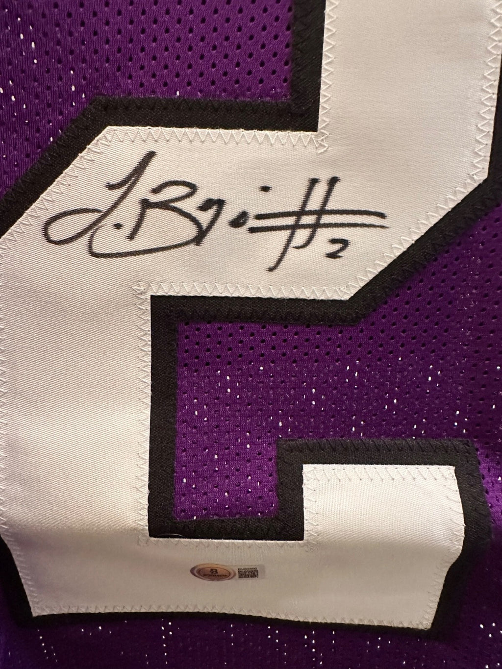 Trevone Boykin Signed TCU #2 Jersey game cut sleeves– Beckett Authenticated
