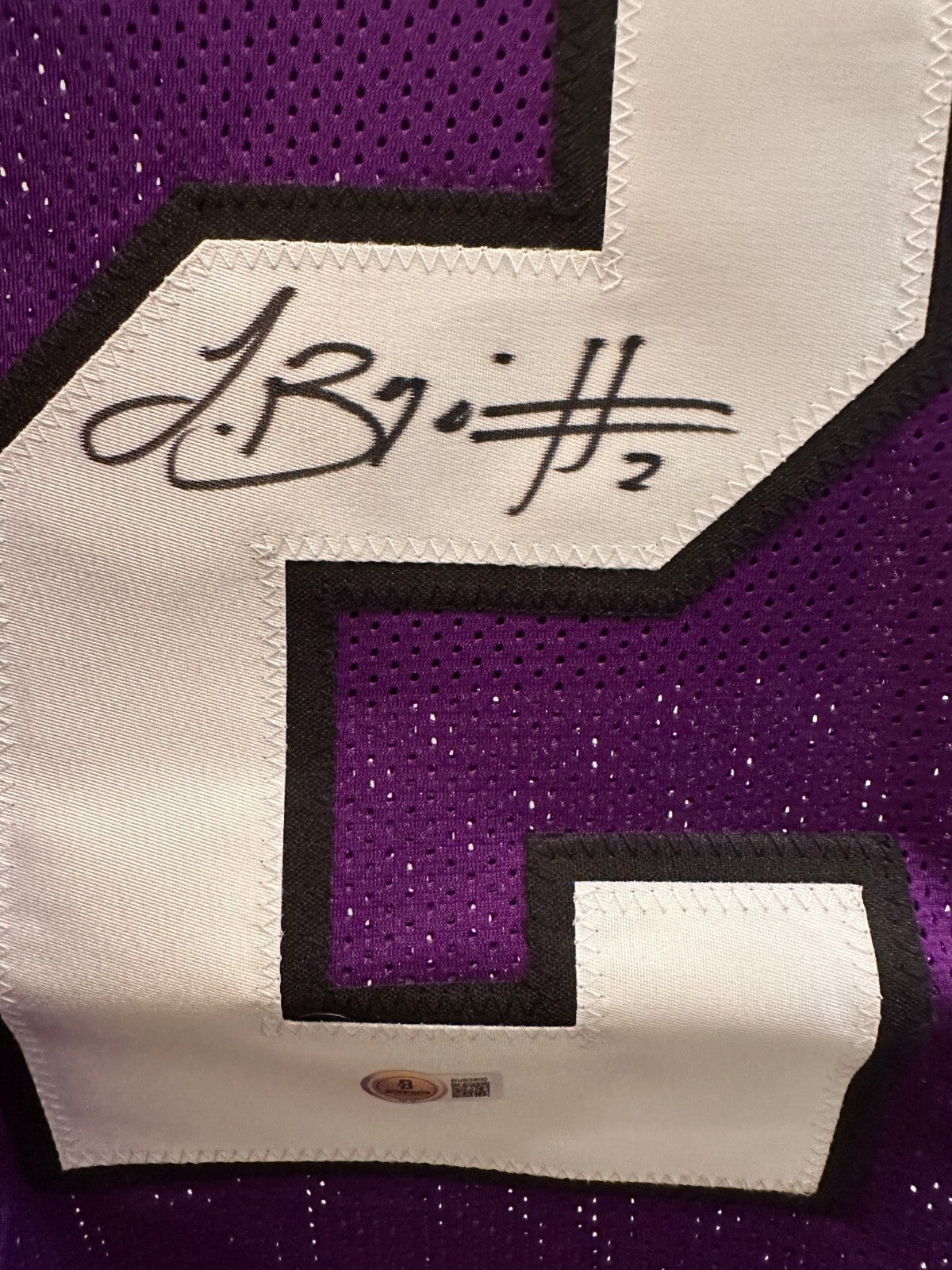 Trevone Boykin Signed TCU #2 Jersey game cut sleeves– Beckett Authenticated