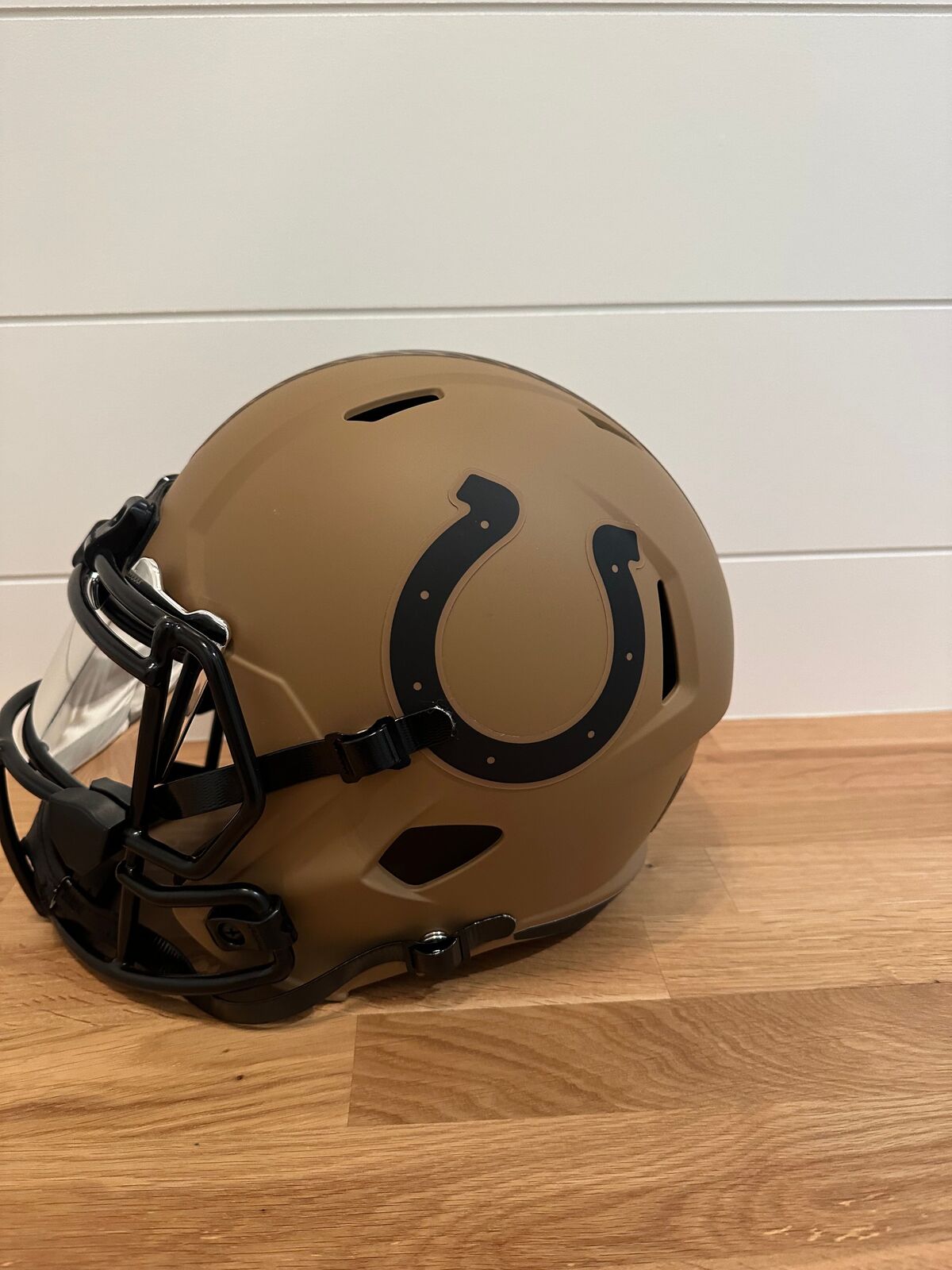 Frank Gore Signed Indianapolis Colts Salute to Service Full-Size Replica Helmet