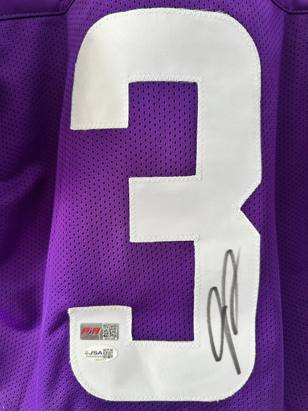 Jordan Addison Signed Vikings Jersey #3 – JSA Authenticated