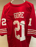 Frank Gore Signed 49ers Custom Jersey — Beckett Witness Certified
