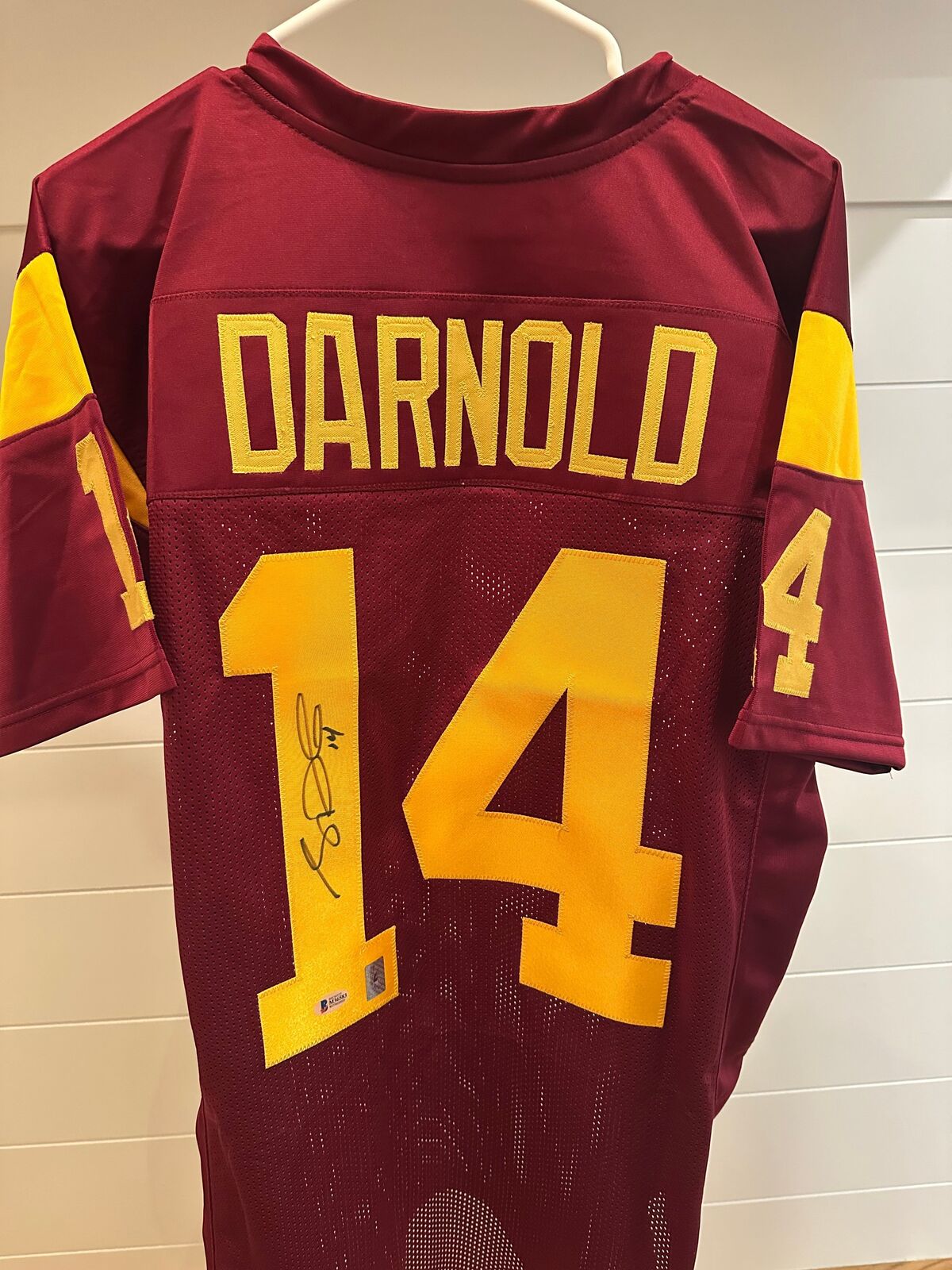 Sam Darnold Autographed USC Trojans #14 Jersey – Beckett Witness Authenticated