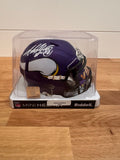 Adrian Peterson Signed Minnesota Vikings Riddell Mini Helmet – Beckett Witnessed