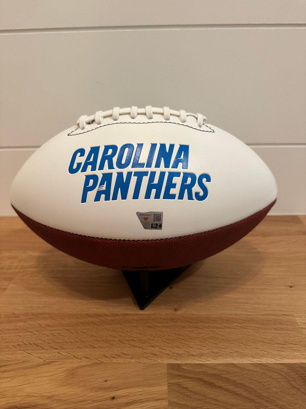 Tetairoa McMillan Signed Carolina Panthers White Panel Football – Fanatics