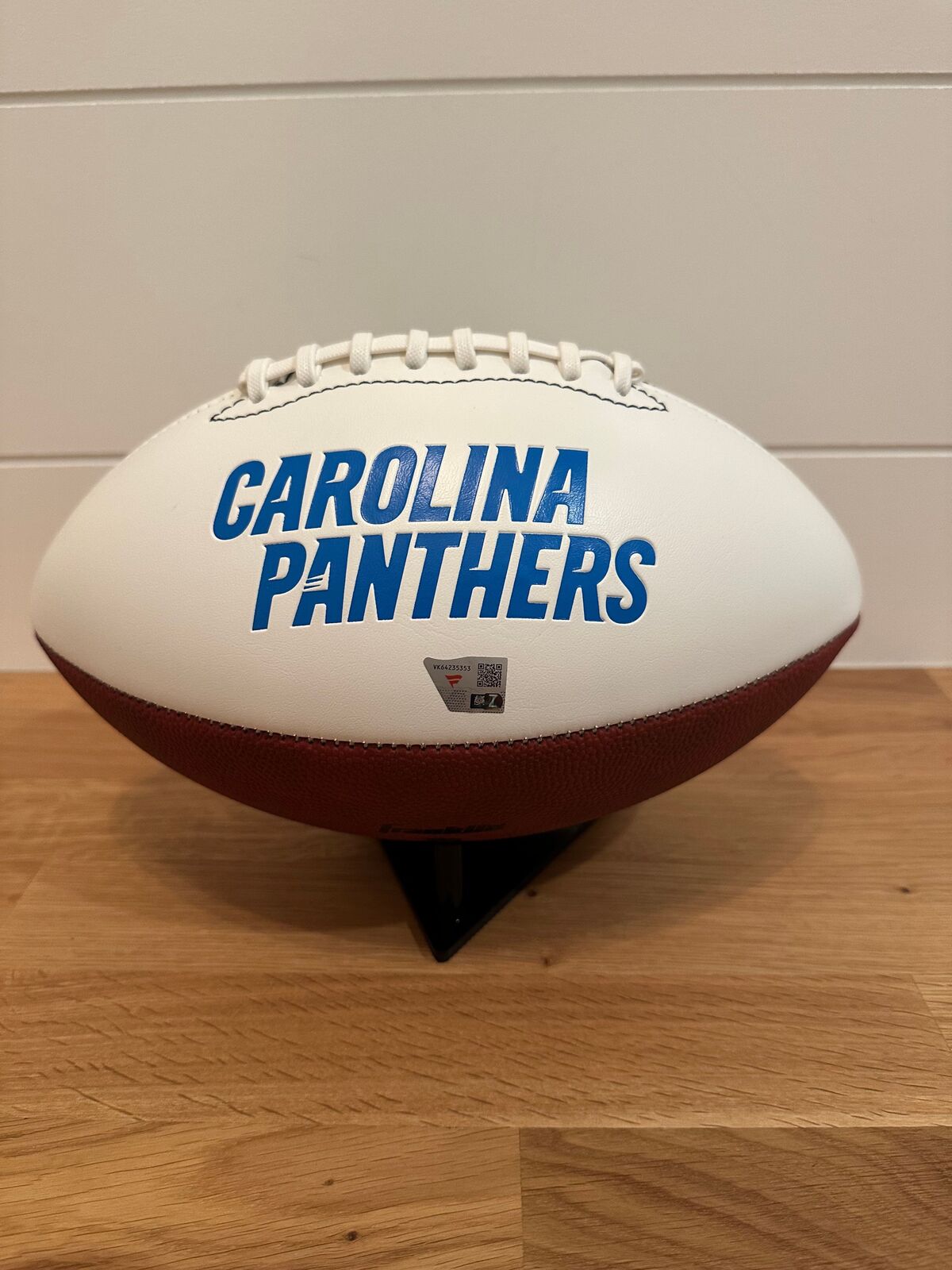 Tetairoa McMillan Signed Carolina Panthers White Panel Football – Fanatics