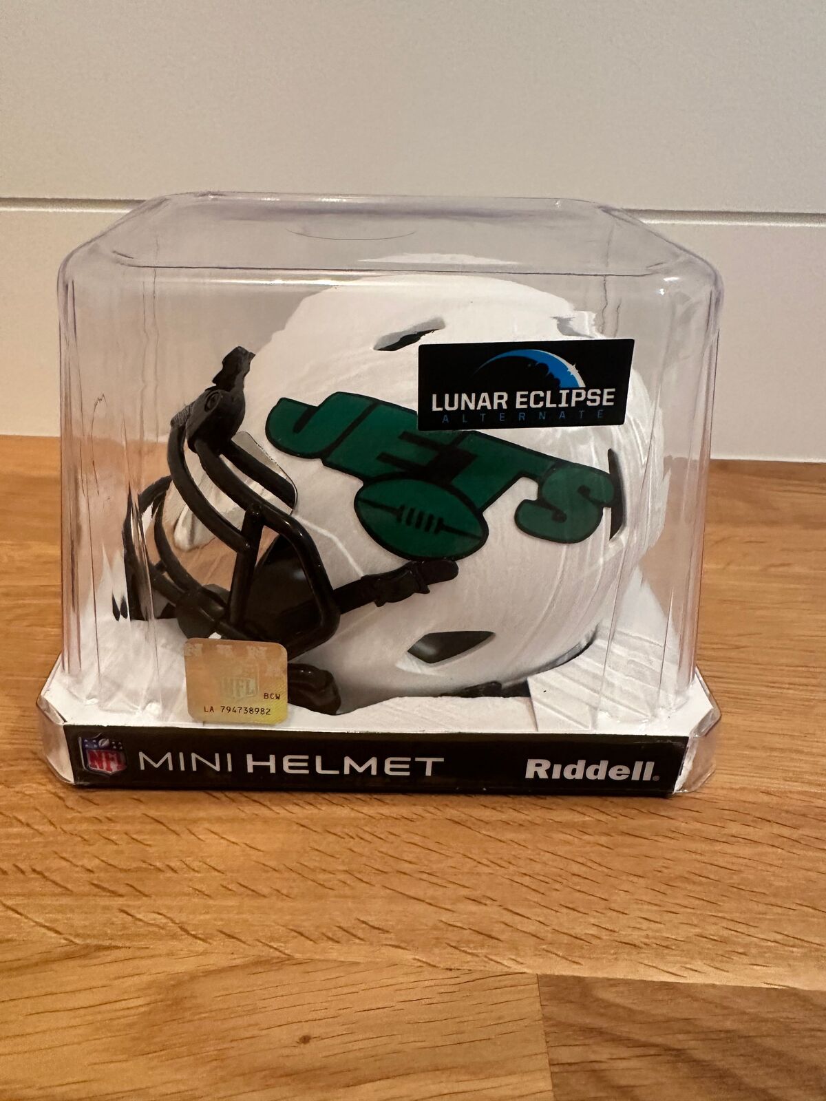 Zach Wilson Signed NY Jets Lunar Eclipse Mini Helmet Beckett COA BU50349