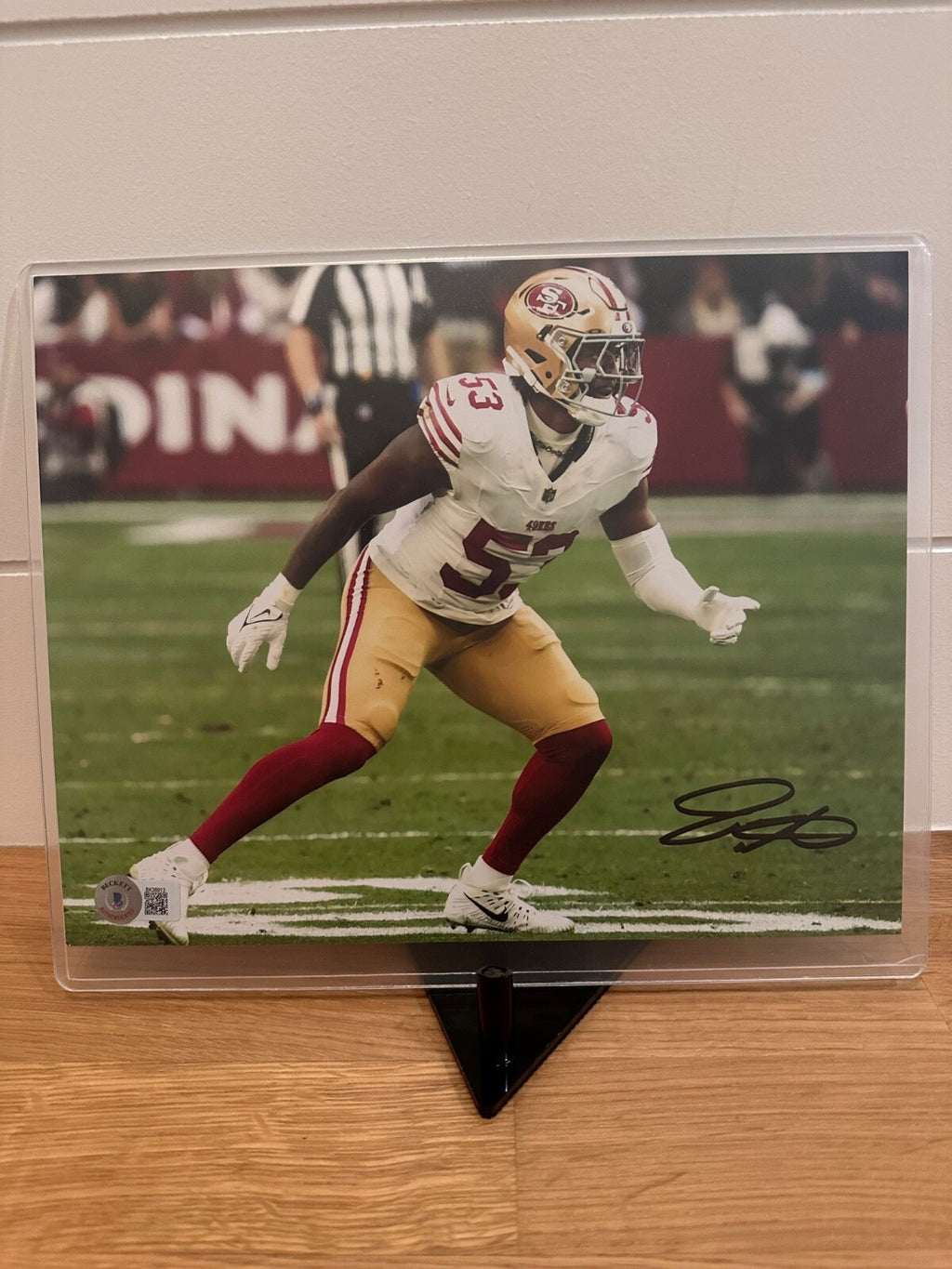 Dee Winters Signed San Francisco 49ers 8x10 Photo – Beckett Witnessed