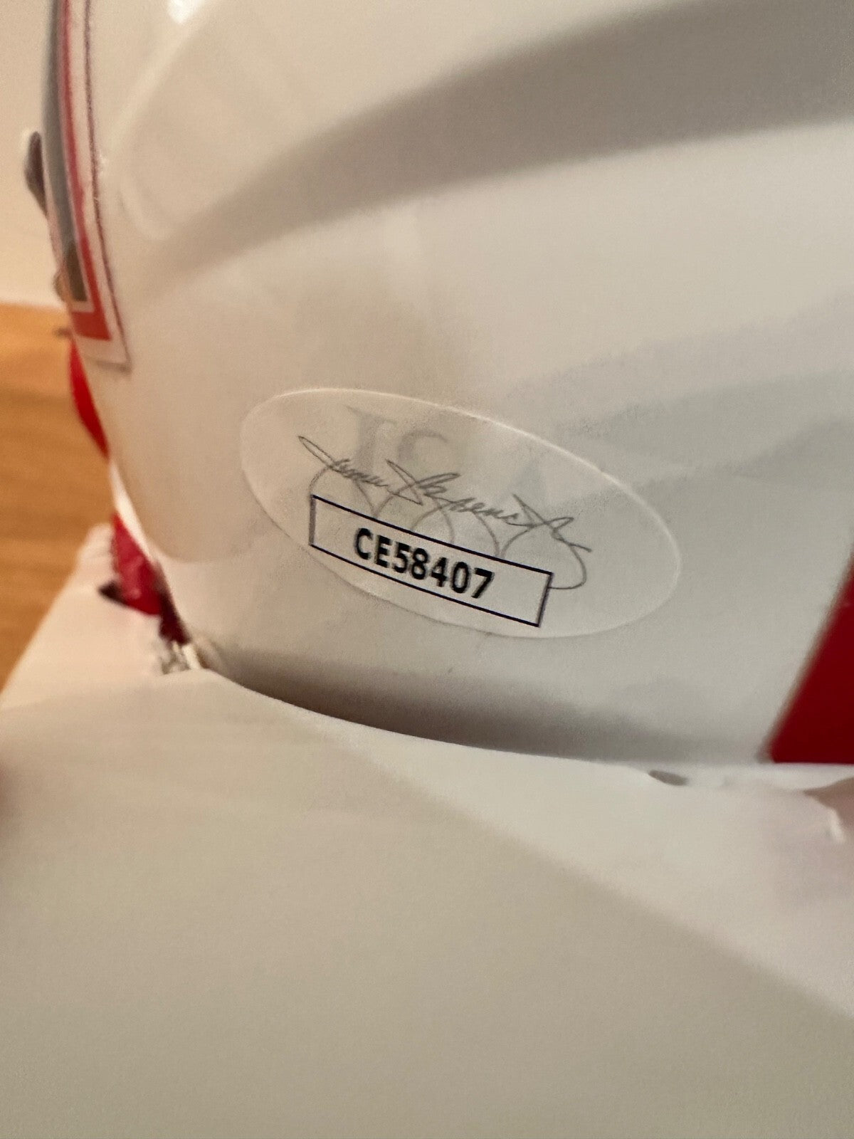 Warren Moon Signed Houston Oilers Riddell Mini Helmet JSA Certified HOF 06