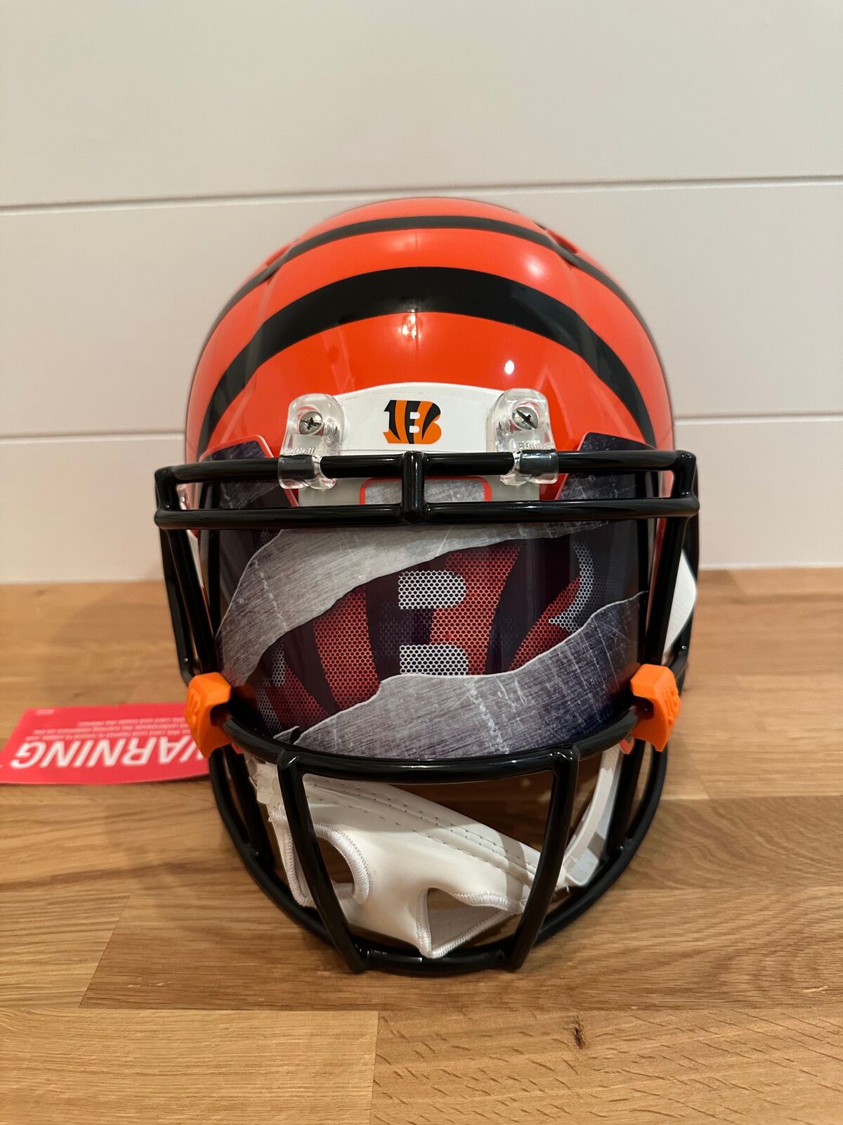 Chase Brown Autographed Cincinnati Bengals Riddell Authentic Full-Size Helmet