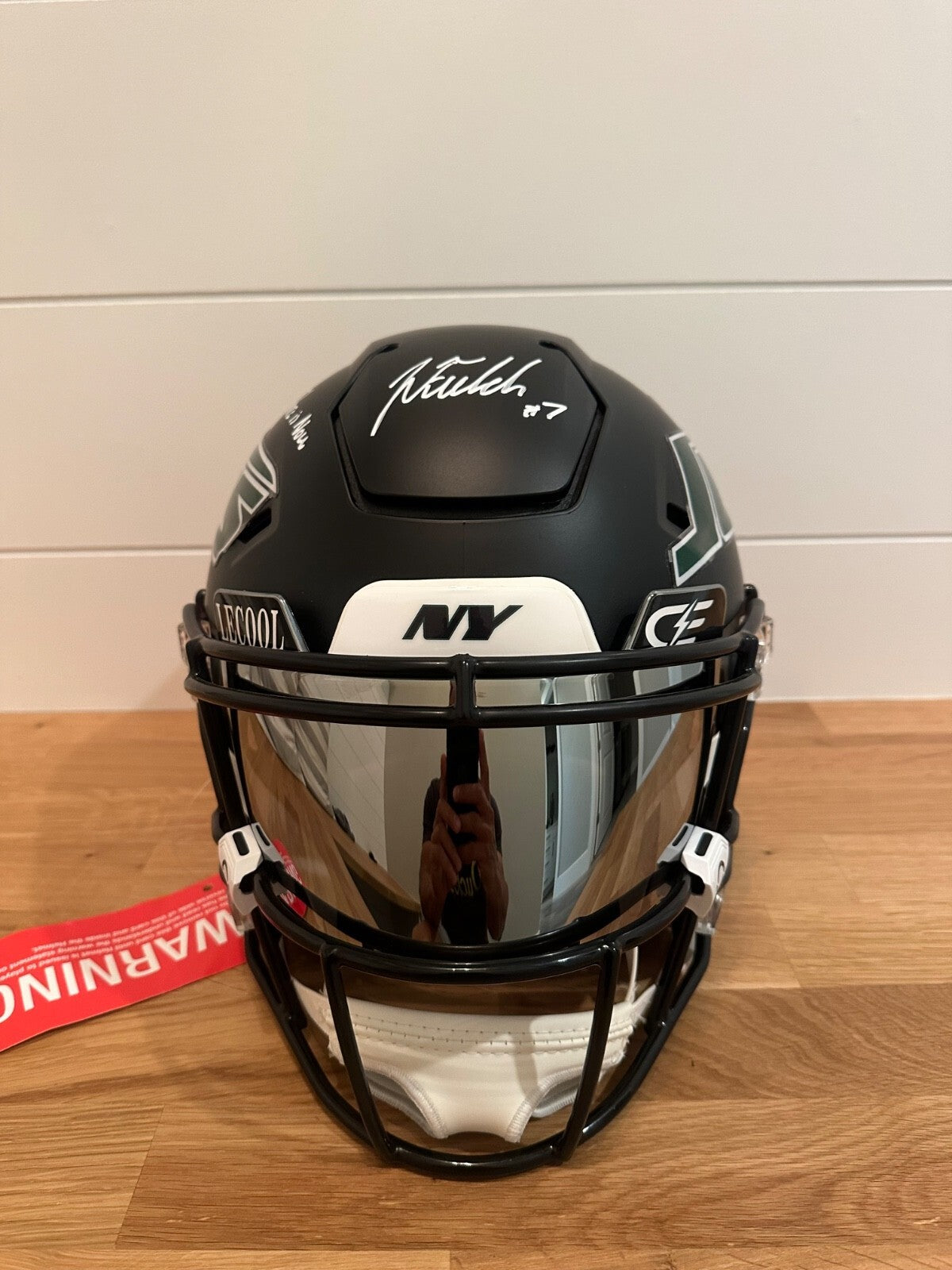 Justin Fields Signed Jets Authentic Riddell SpeedFlex Helmet – Beckett Witnessed