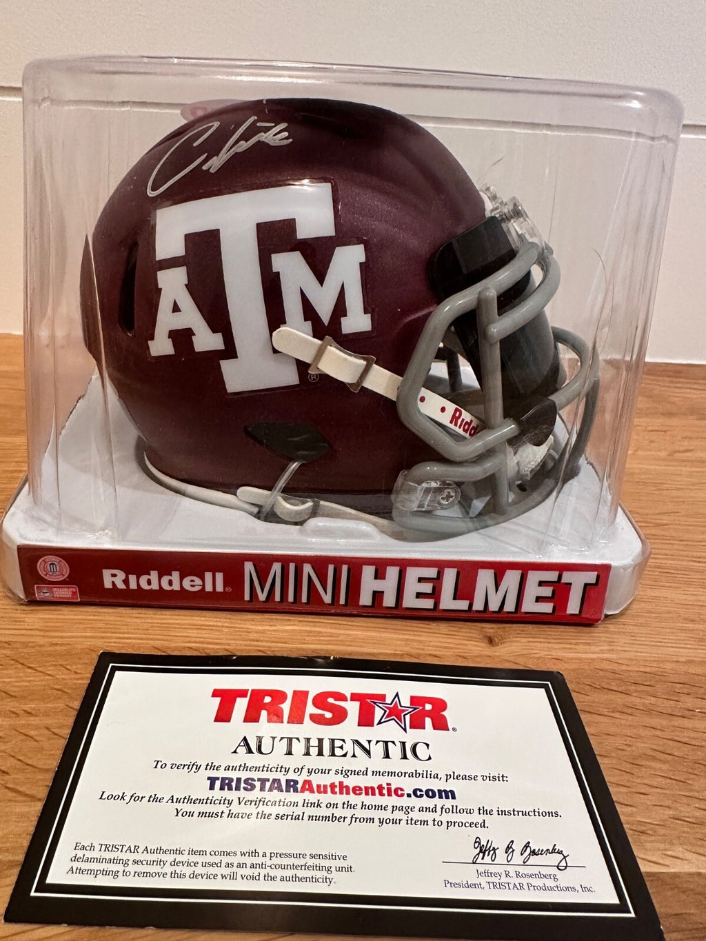 Christian Kirk Signed Texas A&M Aggies Mini Helmet – TRISTAR COA
