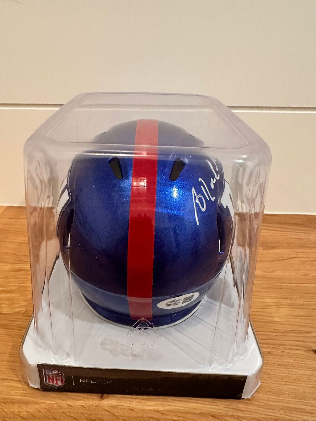 Antrel Rolle Signed New York Giants Mini Helmet with visor– Leaf Authenticated