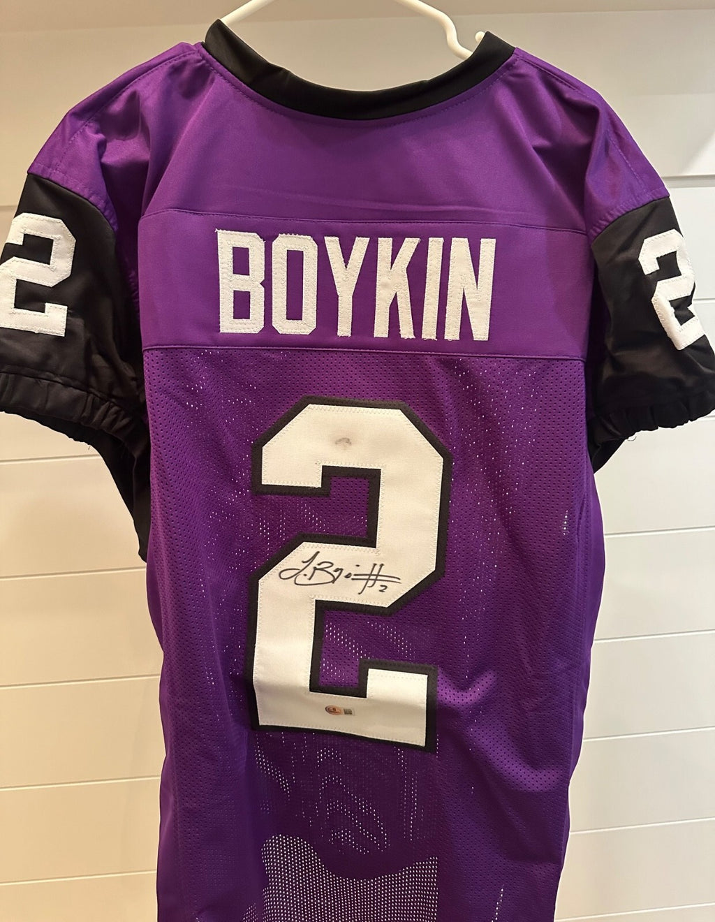 Trevone Boykin Signed TCU #2 Jersey game cut sleeves– Beckett Authenticated